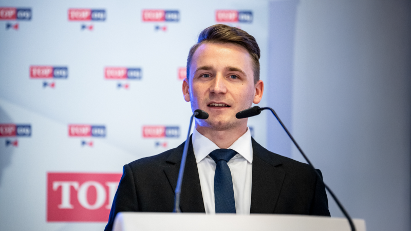 Ulrich z mladé TOP 09: Mým vzorem je Schwarzenberg. Řešit musíme obranu i klima