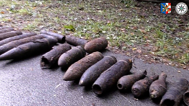 Pyrotechnici v Olomouci zasahují u nálezu 750 kg munice, zřejmě je z první republiky